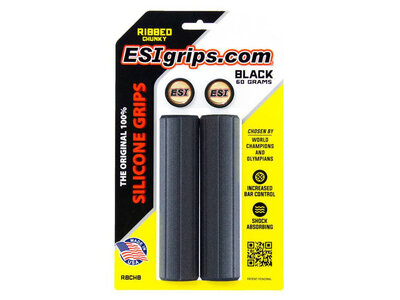 ESI Poignées Ribbed Chunky Black ESI Poignées Ribbed Chunky Black