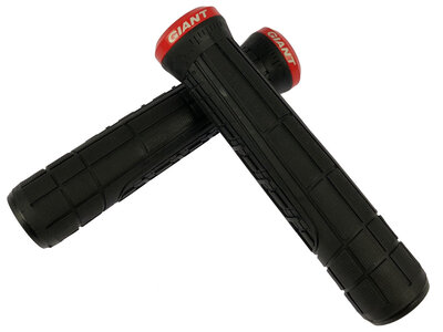 GIANT Poignées Swage single lock-on Noir/Rouge GIANT Poignées Swage single lock-on Noir/Rouge