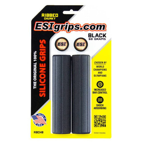 ESI ESI Poignées Ribbed Chunky Black ESI ESI Poignées Ribbed Chunky Black