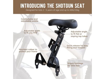 SHOTGUN Siège MTB pour enfants sur cadre SHOTGUN Siège MTB pour enfants sur cadre